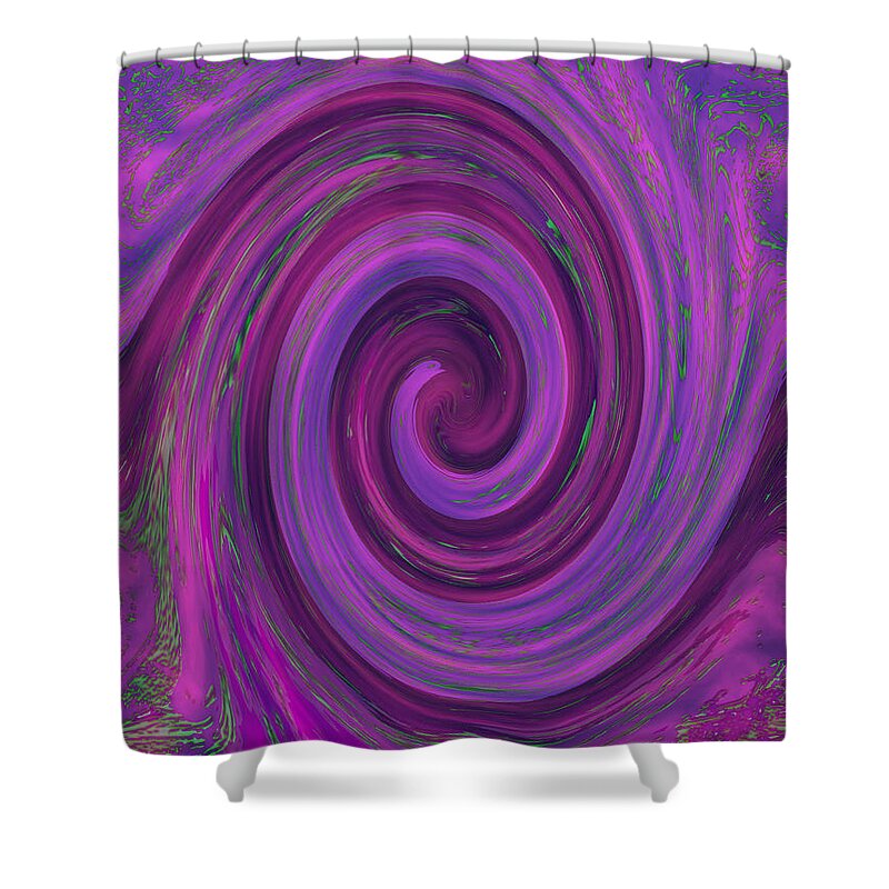 Abstract Shower Curtain featuring the photograph Swirl Abstract 3 by Julia Stubbe