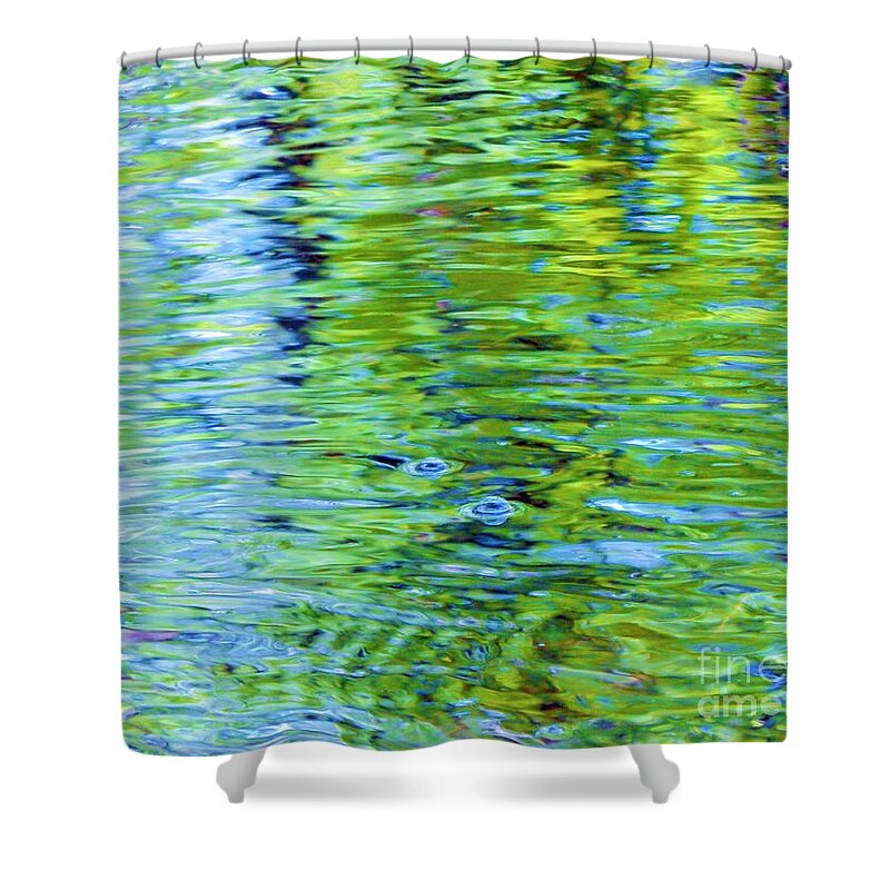 Abstract Shower Curtain featuring the photograph Abstract Watercolors by Jan Gelders