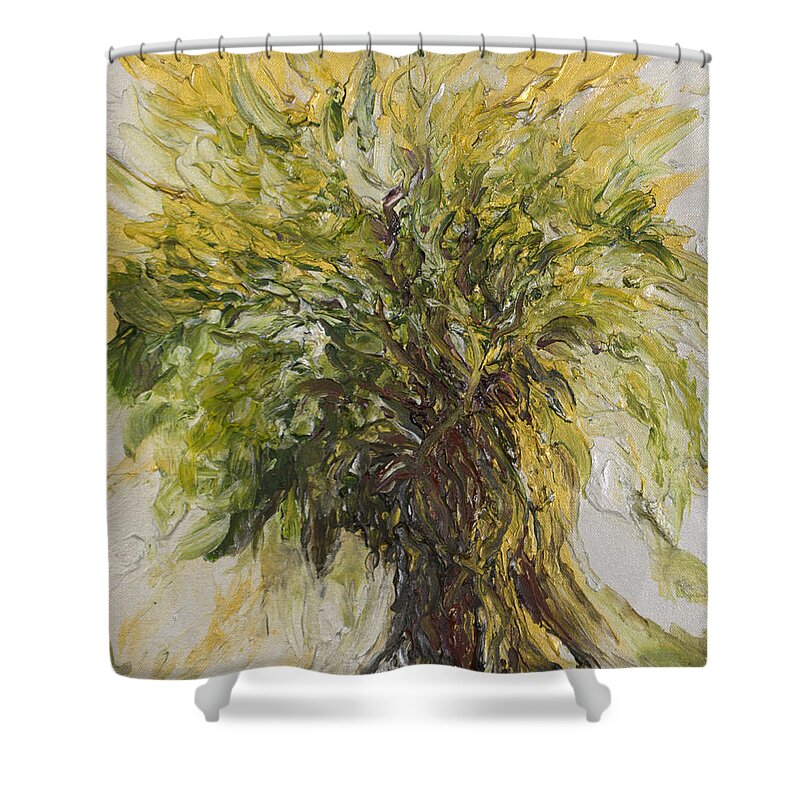 Abundance Shower Curtain featuring the painting Abundance Tree by Michelle Pier