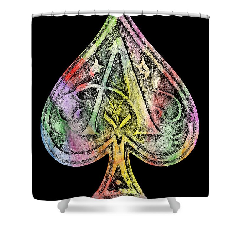 Champagne Shower Curtain featuring the photograph Ace of Spades Champagne by Jon Neidert