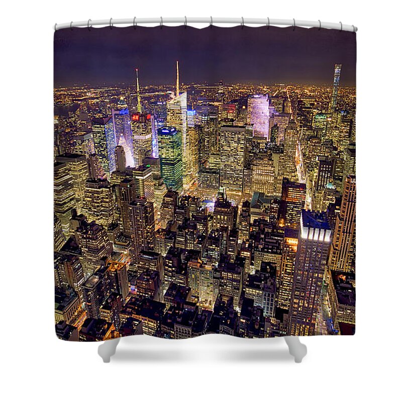 Hdr Shower Curtain featuring the photograph Across Manhattan by Ross Henton