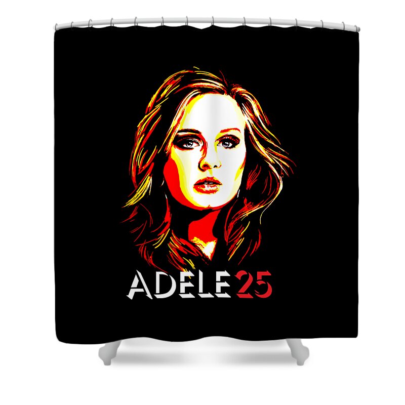 Adele 25 Shower Curtain featuring the painting Adele 25-1 by Tim Gilliland