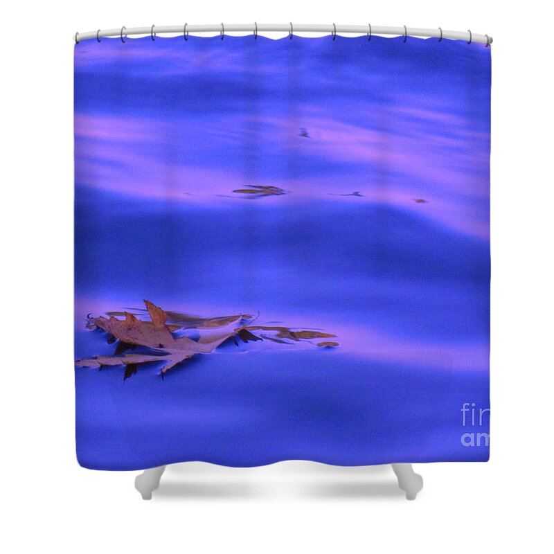 Abstract Shower Curtain featuring the relief Afloat by Sybil Staples
