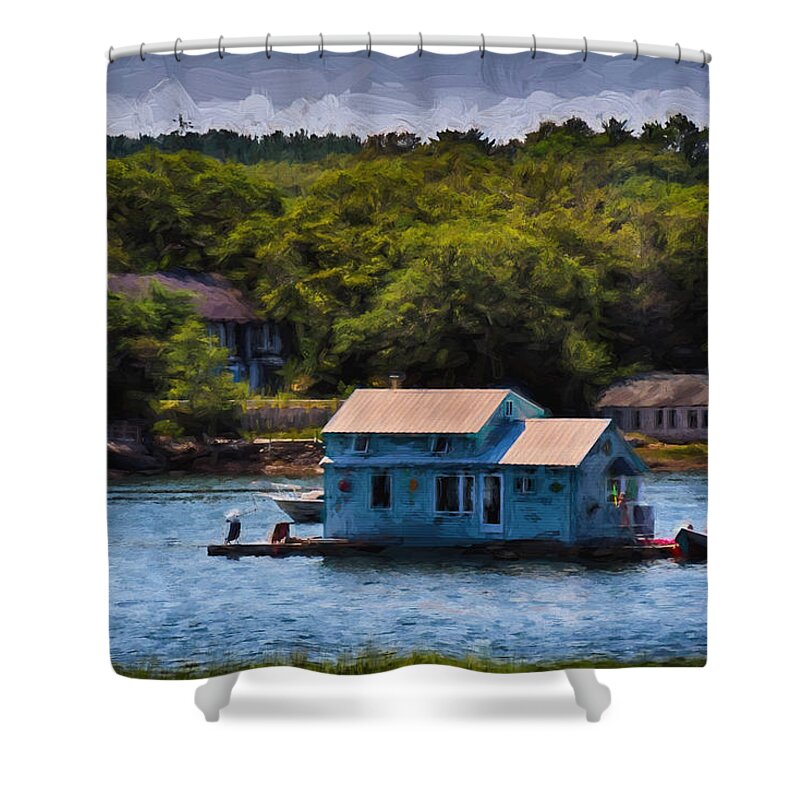 Sand Shower Curtain featuring the photograph Afloat by Tricia Marchlik
