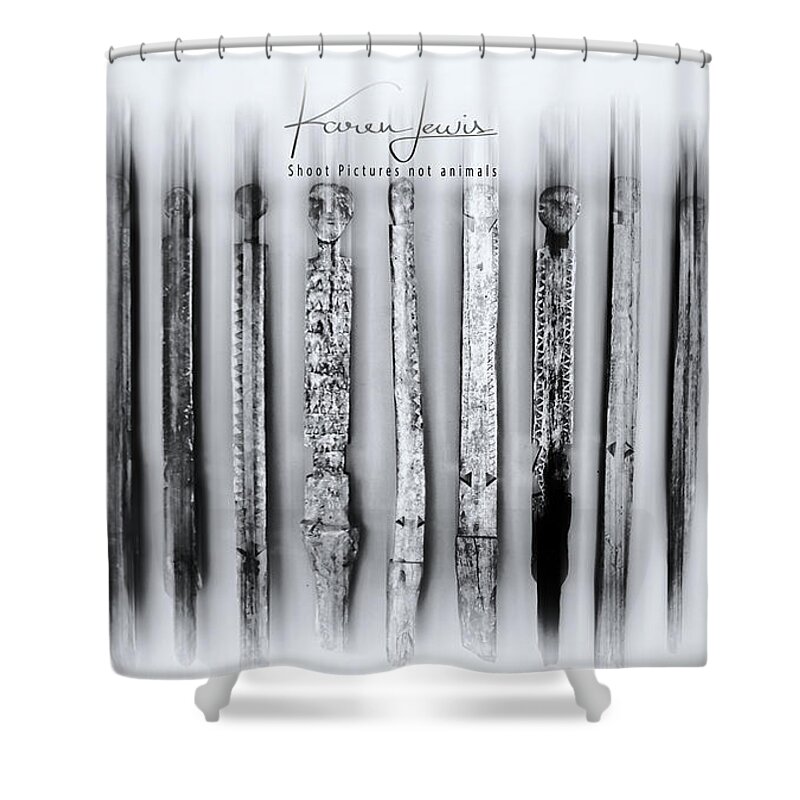 Tradition Shower Curtain featuring the photograph African Artefacts by Karen Lewis