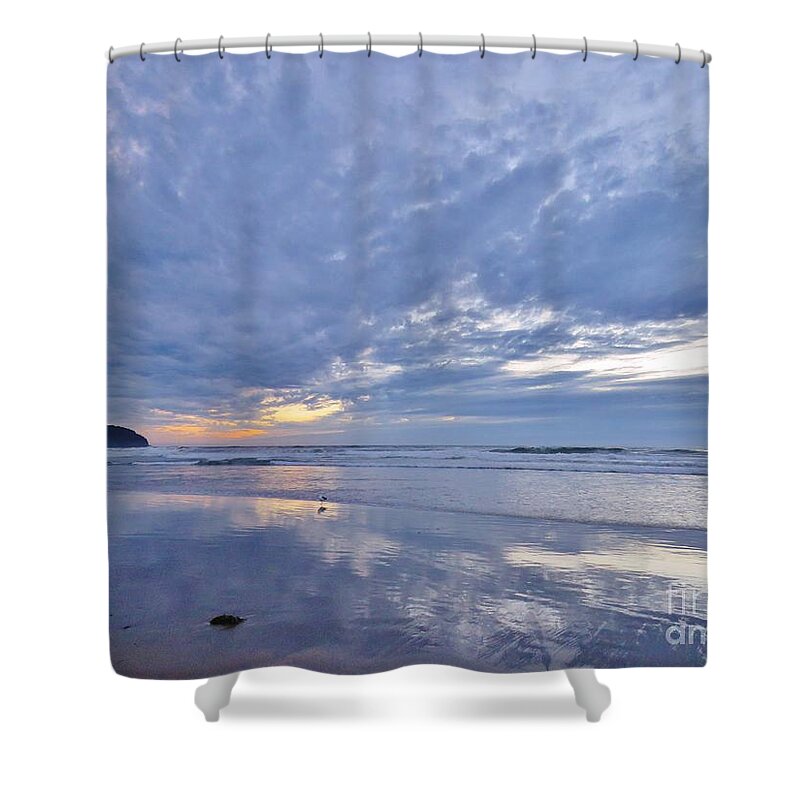 Sunset Shower Curtain featuring the photograph Moonlight After Sunset by Michele Penner