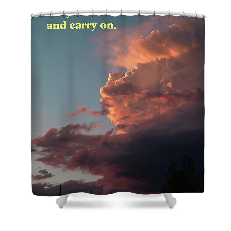 Nature Shower Curtain featuring the photograph After The Storm Carry On by DeeLon Merritt