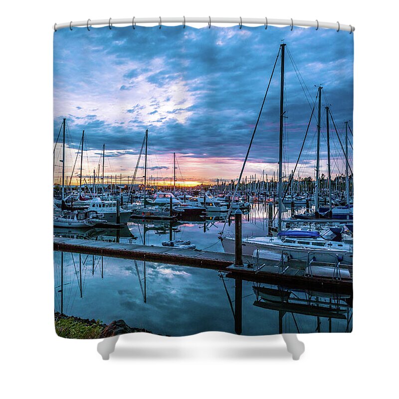 Marina Shower Curtain featuring the photograph After The Storm by Mark Joseph