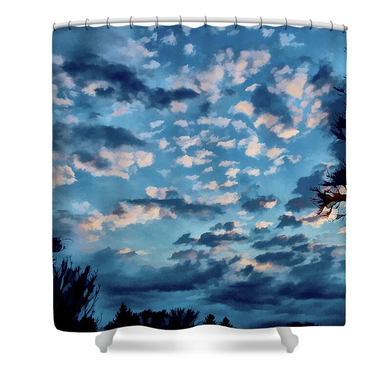Ithaca Shower Curtain featuring the photograph After the Sunset by Monroe Payne