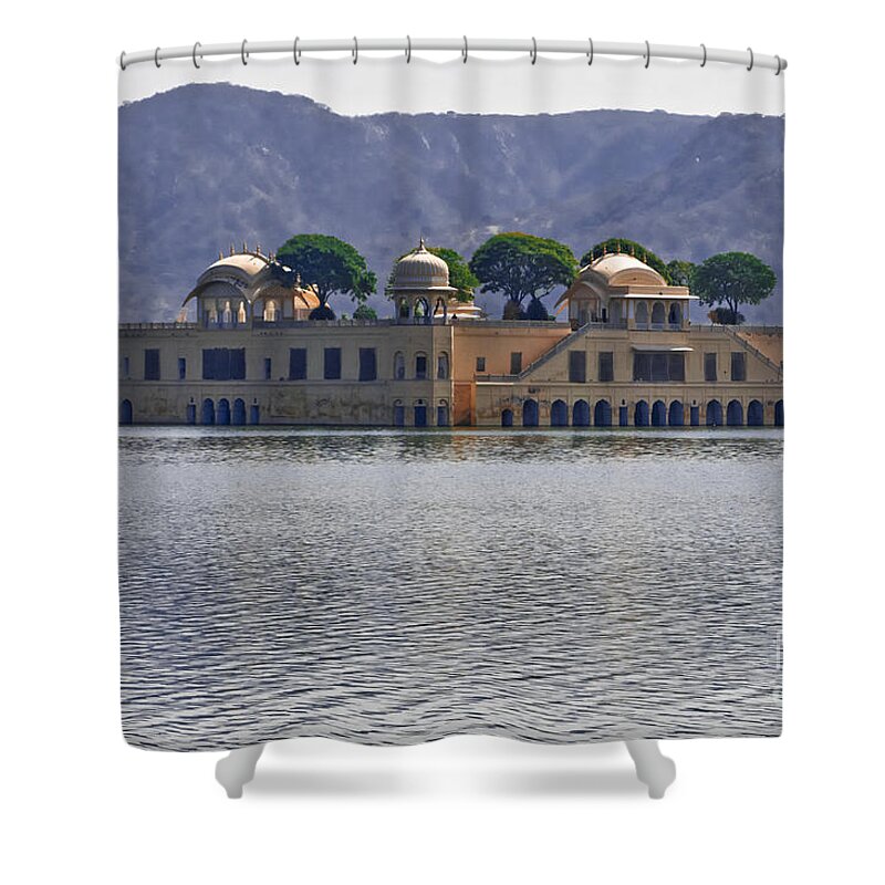 Jal Mahal Shower Curtain featuring the photograph Afternoon. February. Jal Mahal. by Elena Perelman