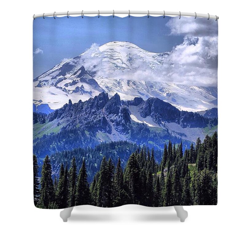 Afternoon Majesty Shower Curtain featuring the photograph Afternoon majesty by Lynn Hopwood