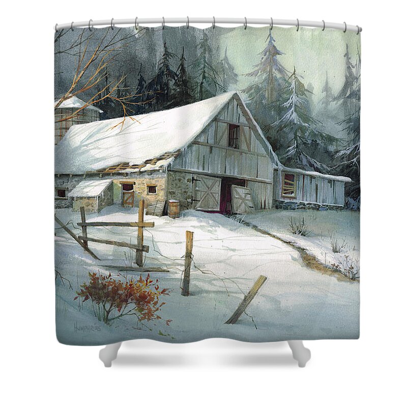 Michael Humphries Shower Curtain featuring the painting Ageless Beauty by Michael Humphries