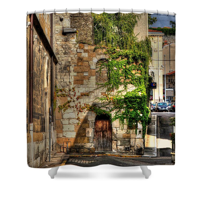 Europe Shower Curtain featuring the photograph Aging Beauty Vienne France by Tom Prendergast