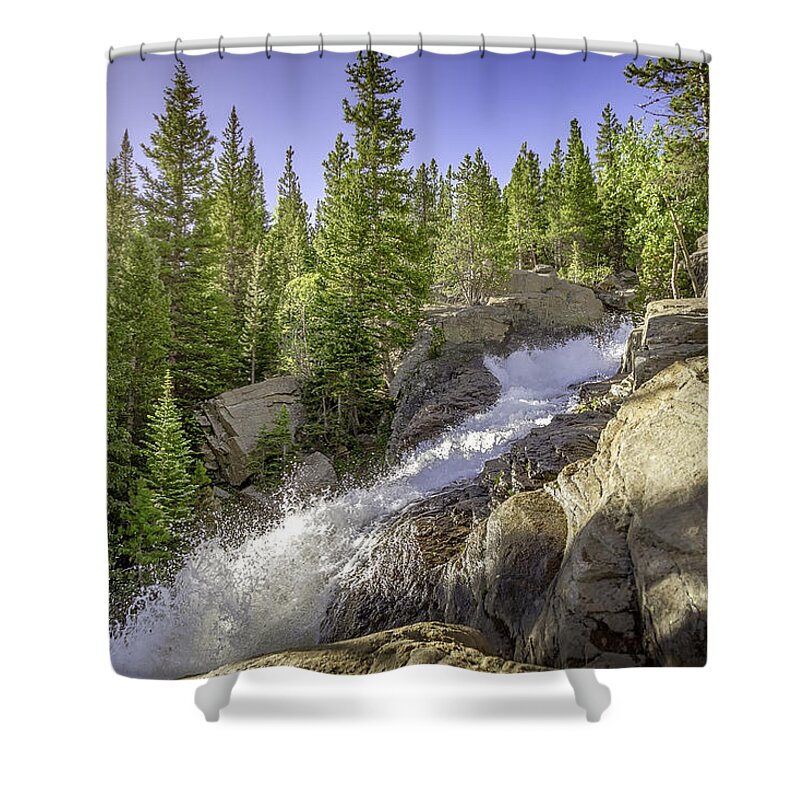 Colorado Shower Curtain featuring the photograph Alberta Falls by Mary Angelini