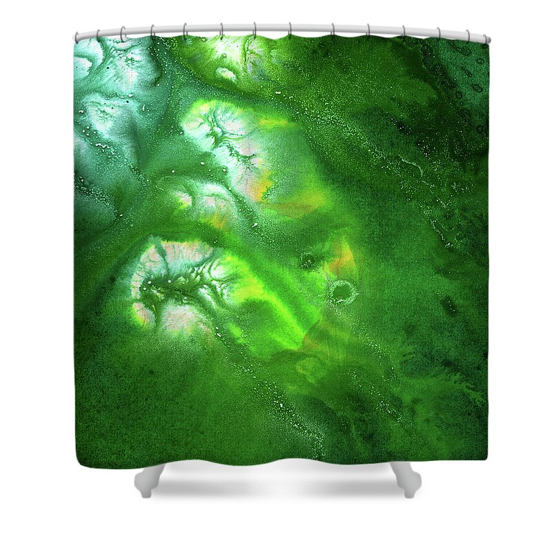 Gallery Shower Curtain featuring the painting ALCHEMY 01c by Dar Freeland