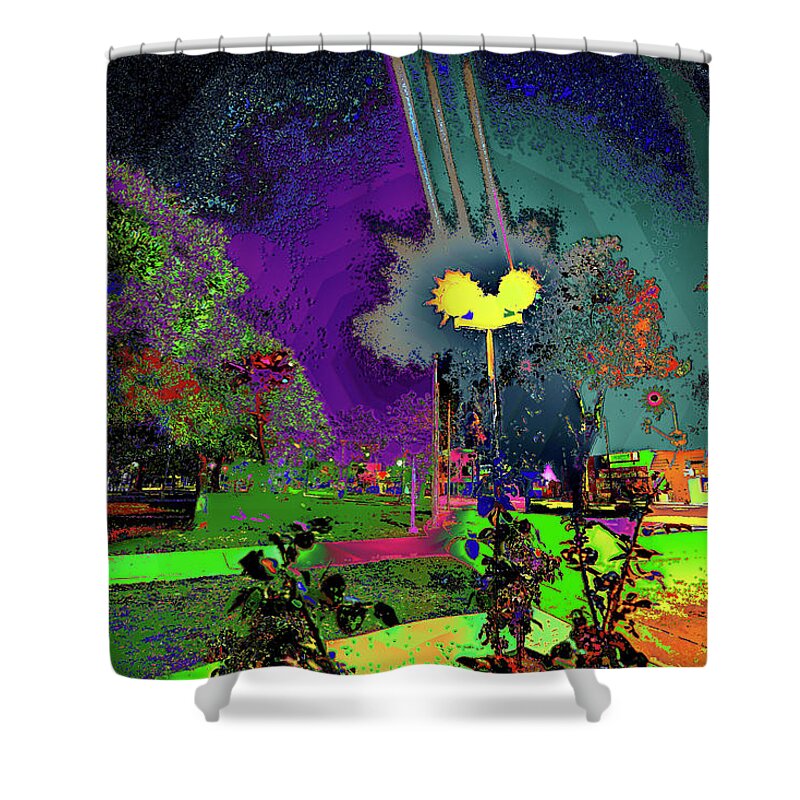 Alien Station 1031 To The Sun Shower Curtain featuring the photograph Alien Station 1031 To The Sun by Kenneth James