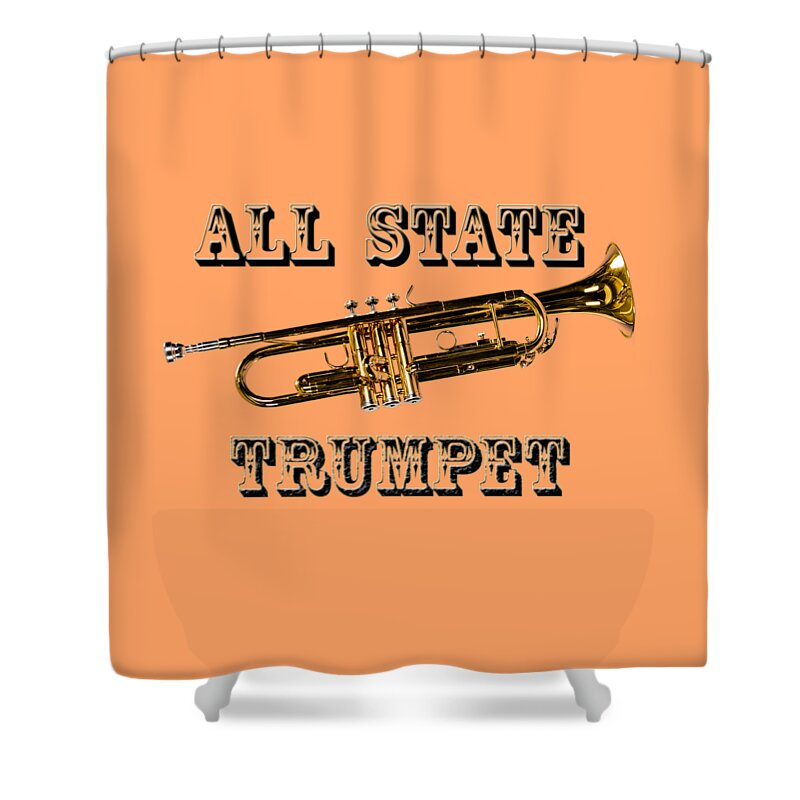 Trumpet Shower Curtain featuring the photograph All State Trumpet by M K Miller