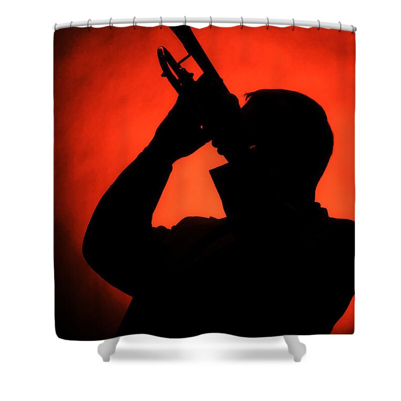Fine Art Shower Curtain featuring the photograph All that Jazz by M K Miller