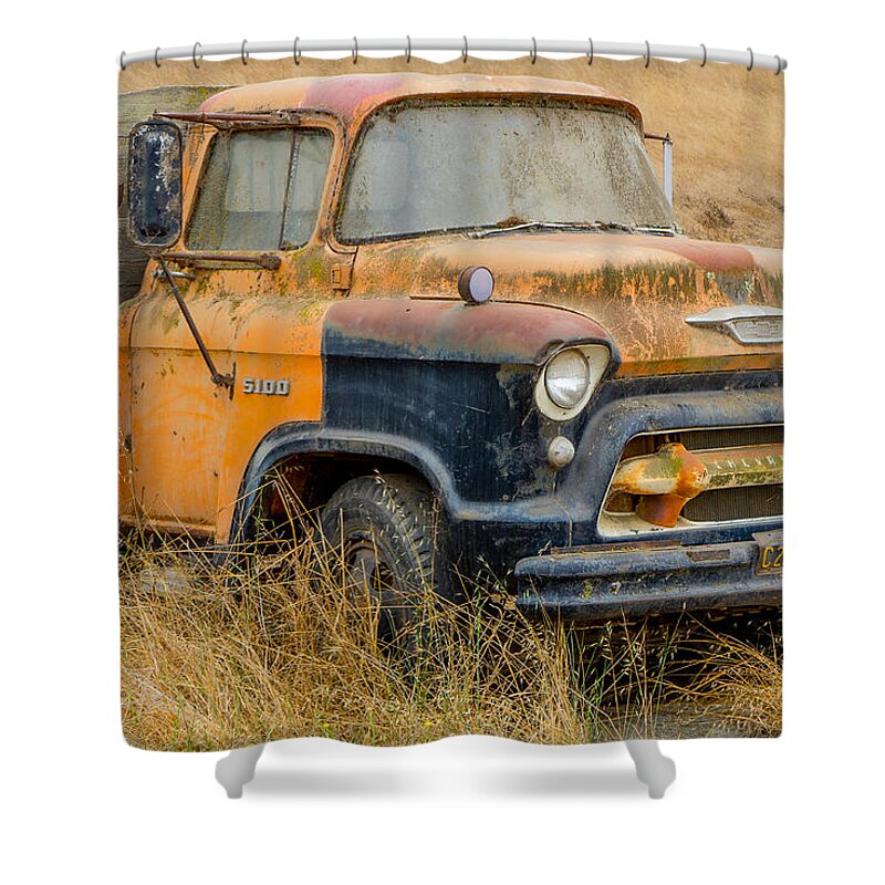 Truck Shower Curtain featuring the photograph All Used Up by Derek Dean