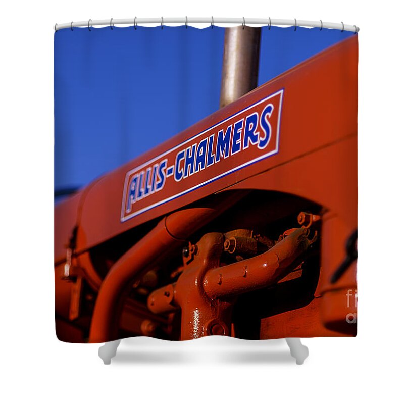 Allis-chalmers Shower Curtain featuring the photograph Allis-Chalmers Vintage Tractor by Art Whitton