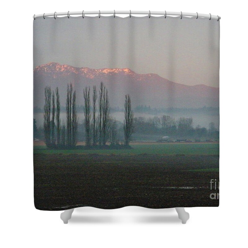 Landscape Shower Curtain featuring the photograph Alpenglow by Jeanette French