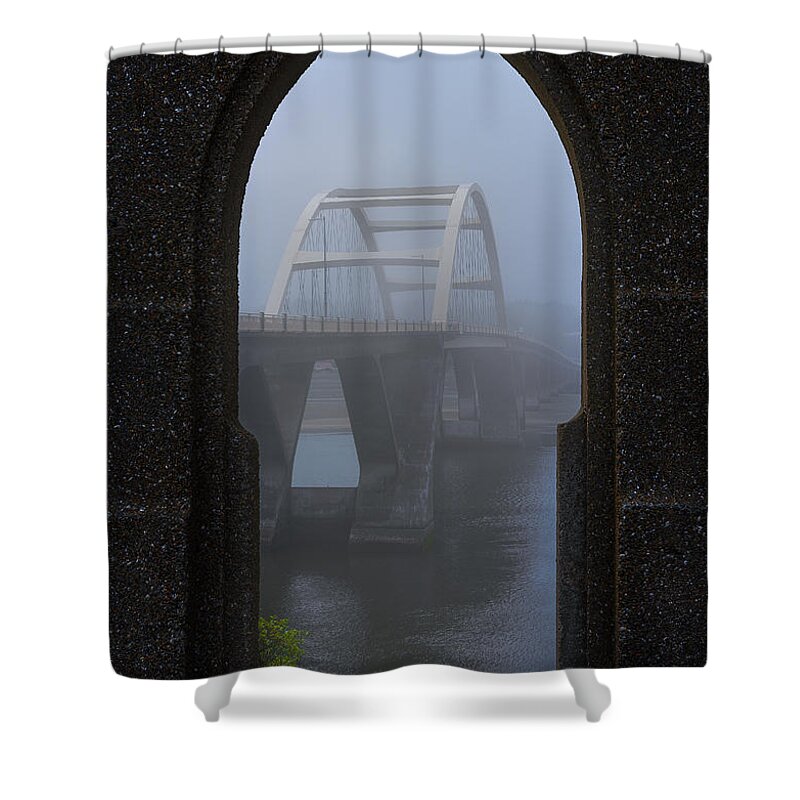 Oregon Shower Curtain featuring the photograph Alsea Bay Bridge by Darren White