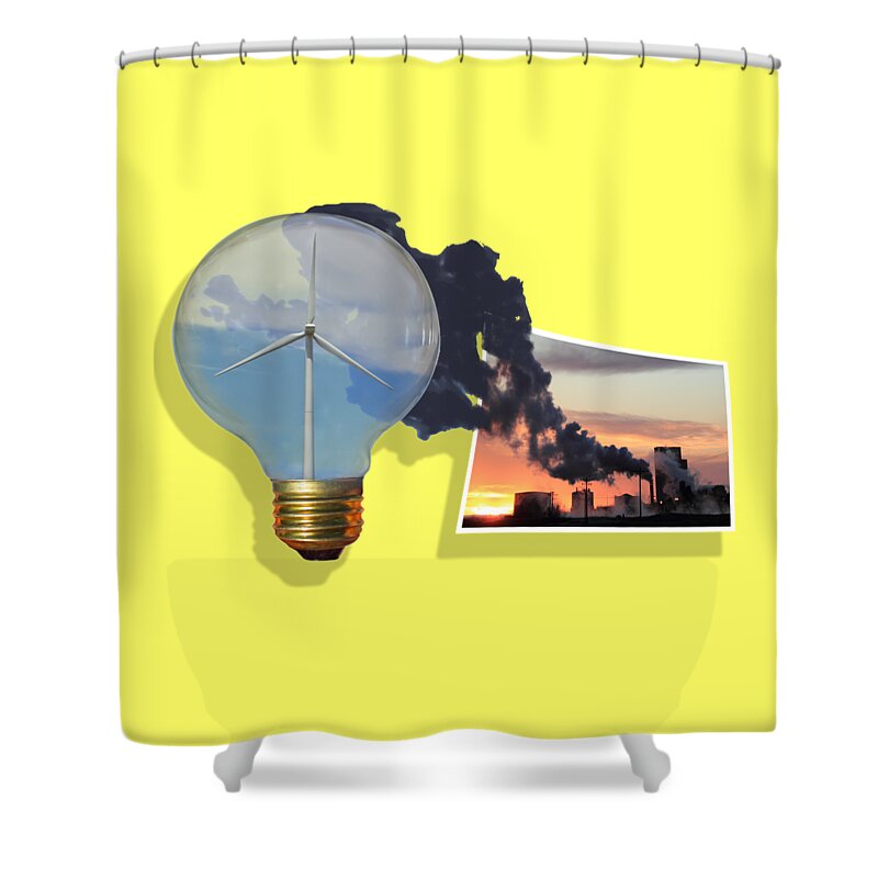 Alternative Energy Shower Curtain featuring the photograph Alternative Energy by Shane Bechler