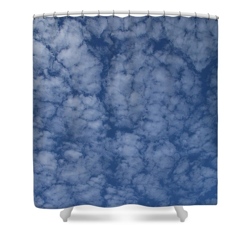 Clouds Shower Curtain featuring the photograph Altocumulus Abstract 2 by William Selander