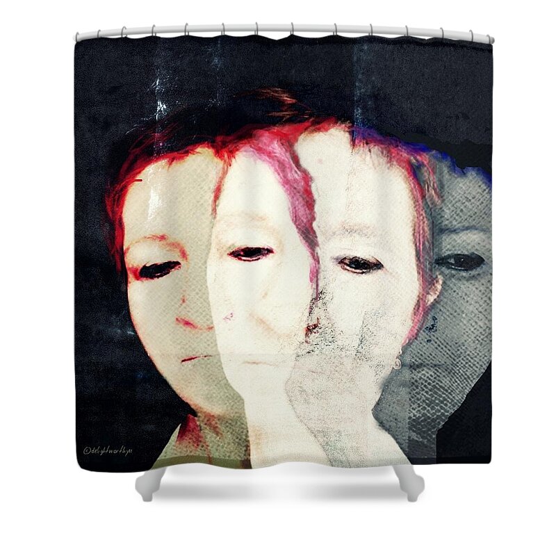 3 Faces Shower Curtain featuring the digital art Always by Delight Worthyn