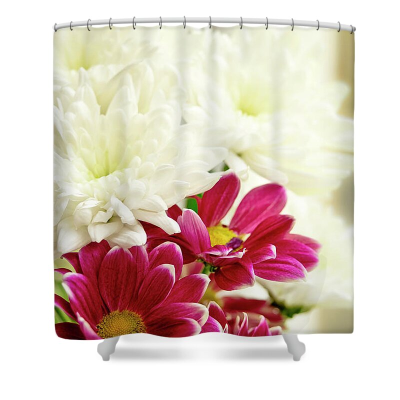Flowers Shower Curtain featuring the photograph Always with you. by Elena Perelman