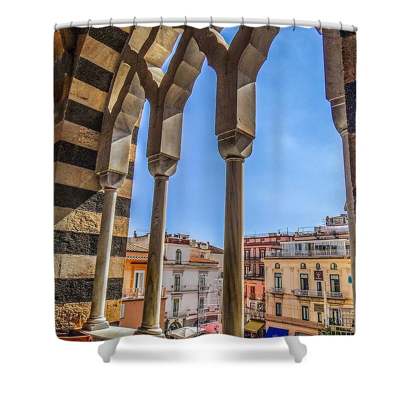 Amalfi Shower Curtain featuring the photograph Amalfi Arches by TK Goforth