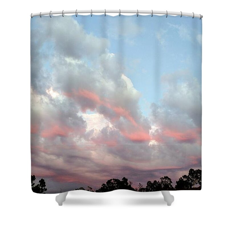 Cloud Shower Curtain featuring the photograph Amazing Clouds At Dusk by J R Yates