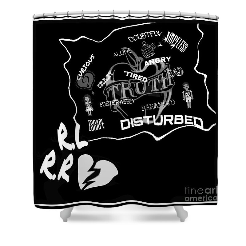  Shower Curtain featuring the digital art Ambiguous by Rindi Rehs