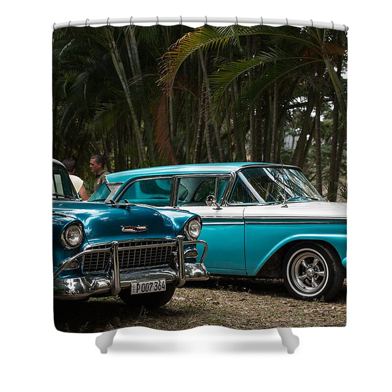 America Shower Curtain featuring the photograph American Muscle in the Jungle by Art Atkins