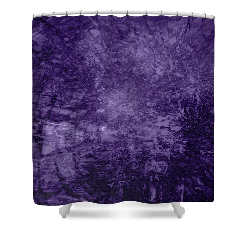 Walter's Falls Shower Curtain featuring the digital art Amethyst by Richard Andrews