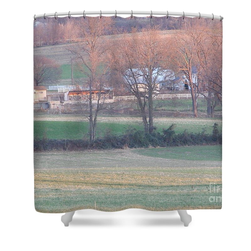 Amish Shower Curtain featuring the photograph Amish Farm Four by Christine Clark