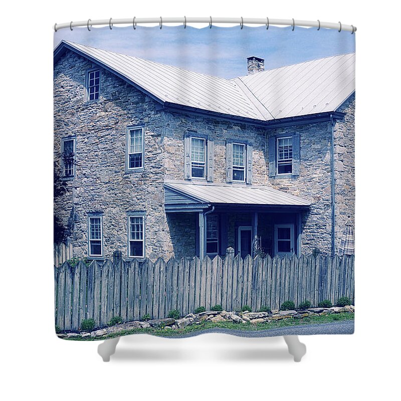 Amish Home Shower Curtain featuring the photograph Amish Home by Angie Tirado