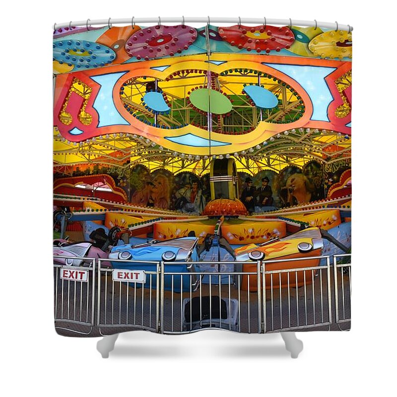 Boardwalk Shower Curtain featuring the photograph Amusement 78 by Joyce StJames