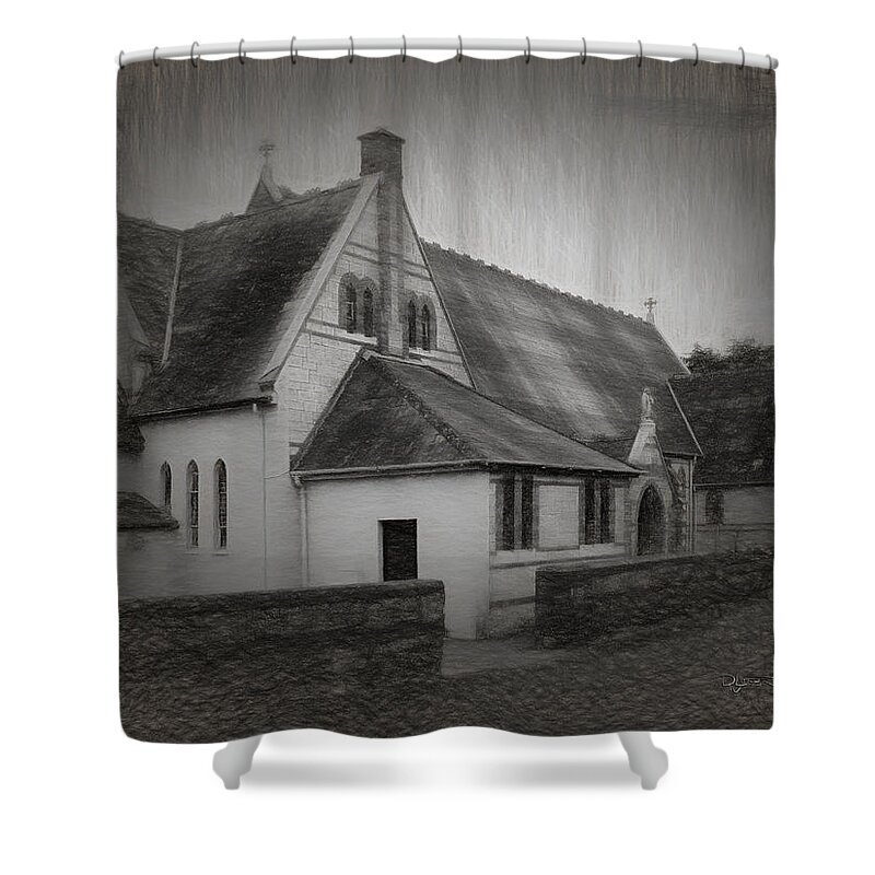 Church Shower Curtain featuring the photograph An Irish Church by David Luebbert