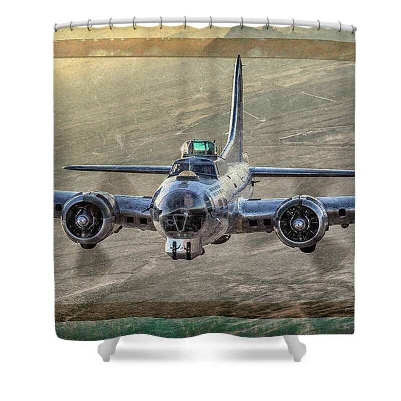  Shower Curtain featuring the photograph Analog Bomber by Jay Beckman