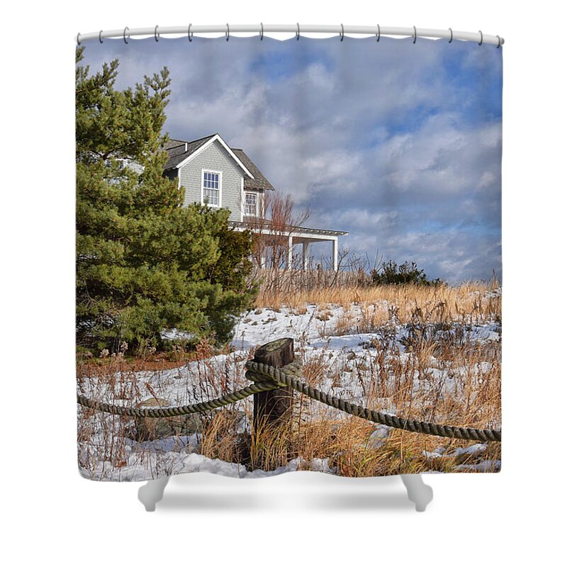 New Hampshire Shower Curtain featuring the photograph Ancient Highway, NH by Tricia Marchlik