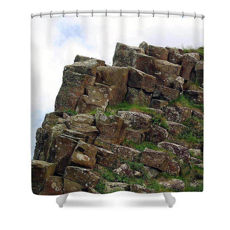 The Giants Causeway Shower Curtain featuring the photograph Ancient Steps of the Gods by Patricia Griffin Brett