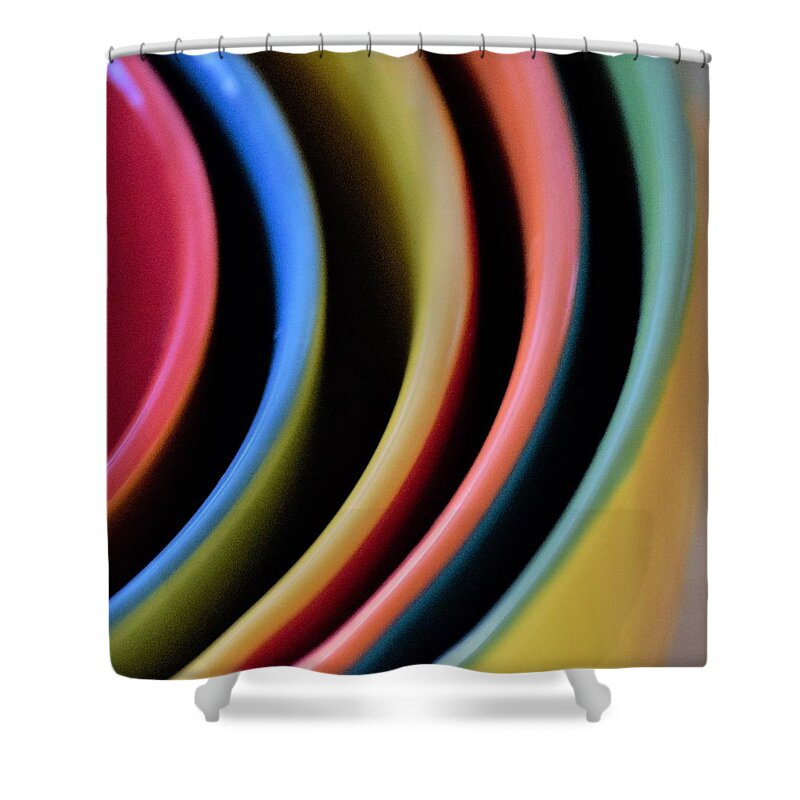 Kitchen Shower Curtain featuring the photograph And A Dash of Color by John Glass
