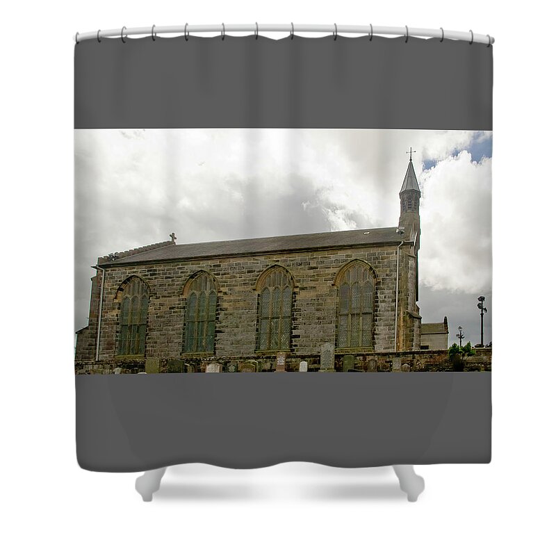 Kirk O'shotts Shower Curtain featuring the photograph And the Ship goes... by Elena Perelman