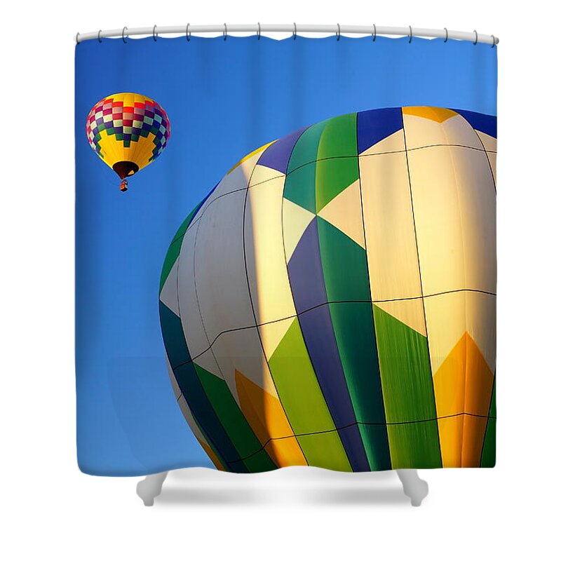 Albany Shower Curtain featuring the photograph And We're Off by Beth Collins