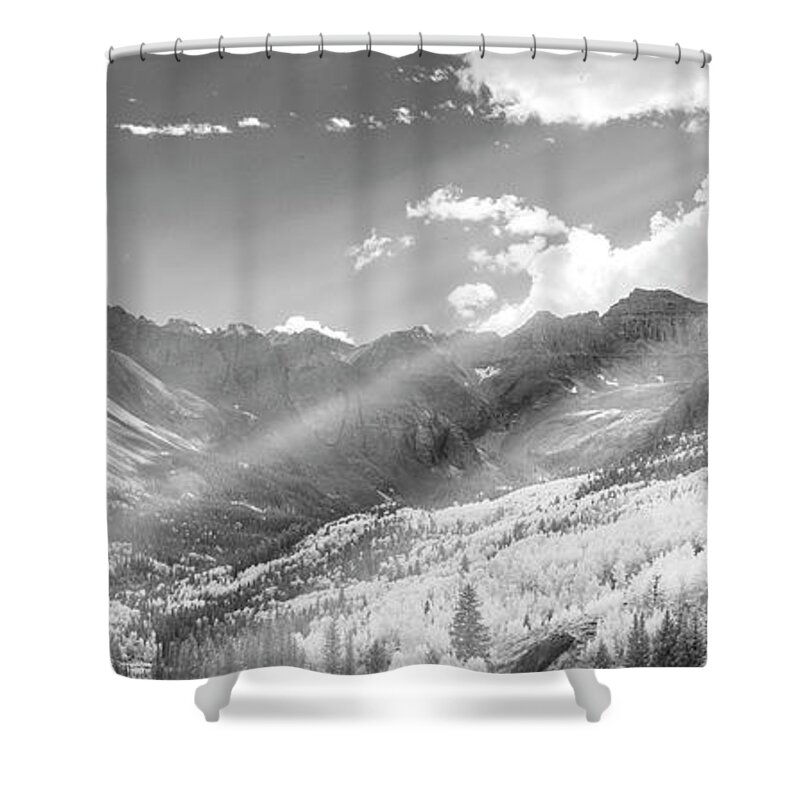 Art Shower Curtain featuring the photograph And You Feel the Scene by Jon Glaser