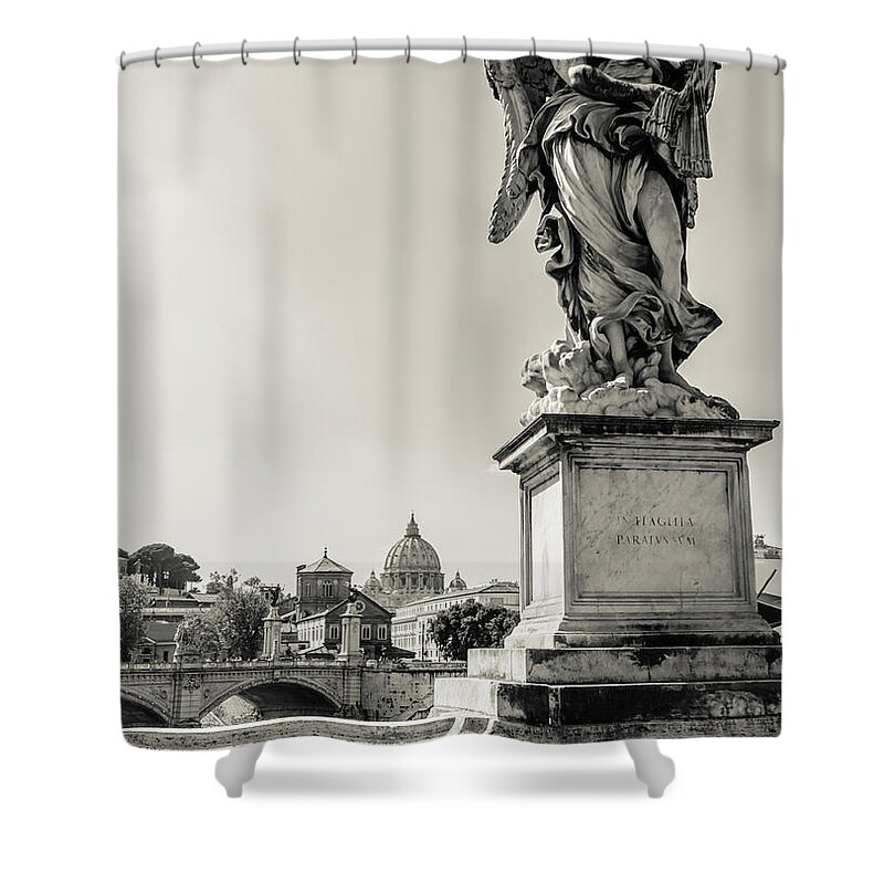 Italy Shower Curtain featuring the photograph Angels from Rome by AM FineArtPrints