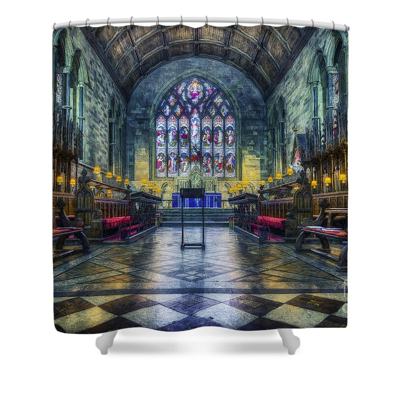 Church Shower Curtain featuring the photograph Angels We Have Heard on High by Ian Mitchell