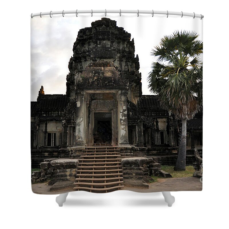 Angkor Wat Shower Curtain featuring the photograph Angkor Wat 4 by Andrew Dinh