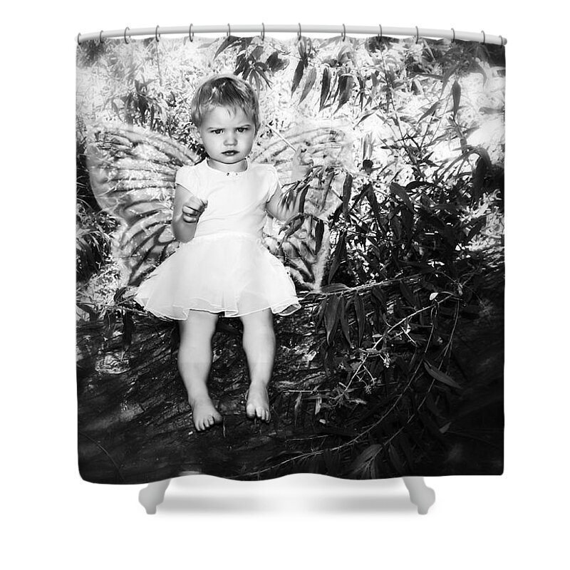 Fairy Shower Curtain featuring the photograph Angry Faery by Diana Haronis